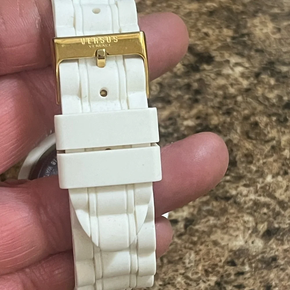 Versus Versace Tokyo White Silicon Band Watch Unisex